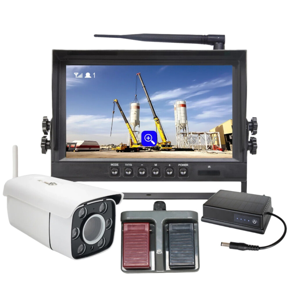 Iposter Crane Wireless Camera With 30X Zoom & 9-Inch Ips Screen Dvr Monitor For Tower Crane Reversing 313094158190