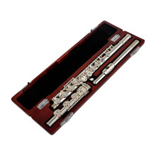 Premium Japanese Pearl Flute PF795RBE - Silver Plated, French Button, Split E Mechanism, B Foot, 17 Open Holes
