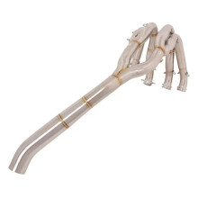 BMW S1000RR/S1000R Motorcycle Slip-On Mid Pipe - Stainless Steel Exhaust Header Link (2010-2018)