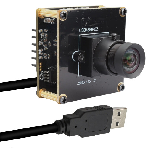 High-Resolution 48MP USB Camera Module with IMX586 Sensor - Perfect for PC, Raspberry Pi, Jetson Nano, and Laptop Prototyping
