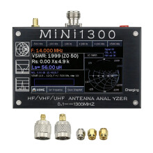 HamGeek Mini1300 Antenna Analyzer - 1300MHz HF/VHF/UHF with 4.3 Touch Screen & Durable Aluminum Alloy Shell