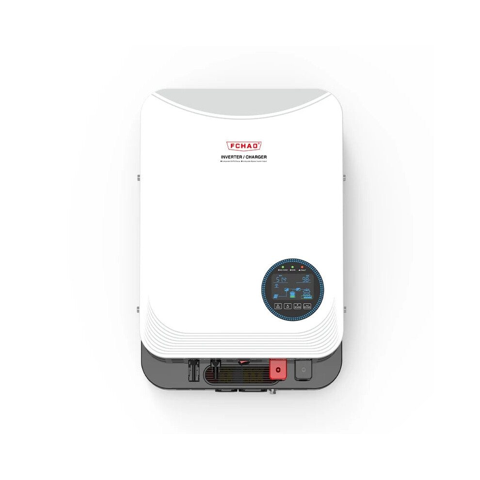 Fchao 6.2Kw Solar Inverter With 100A Mppt Charge Controller, Pure Sine Wave Off-Grid Hybrid Inverter 230V Dc To Ac, Compatible With Lifepo4 313029653660