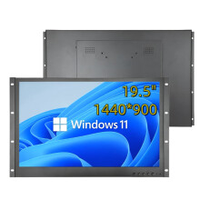 19.5 Industrial-Grade Open Frame Monitor - 1440x900 Widescreen LCD Display with HDMI & VGA, Wall Mountable