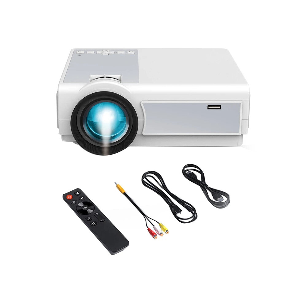 High-Definition 1080P Home Theater Projector With 12000 Lumens, Wifi, Bluetooth, Hd Usb, Vga, Av Compatibility For Ios & Android Devices 313100369374