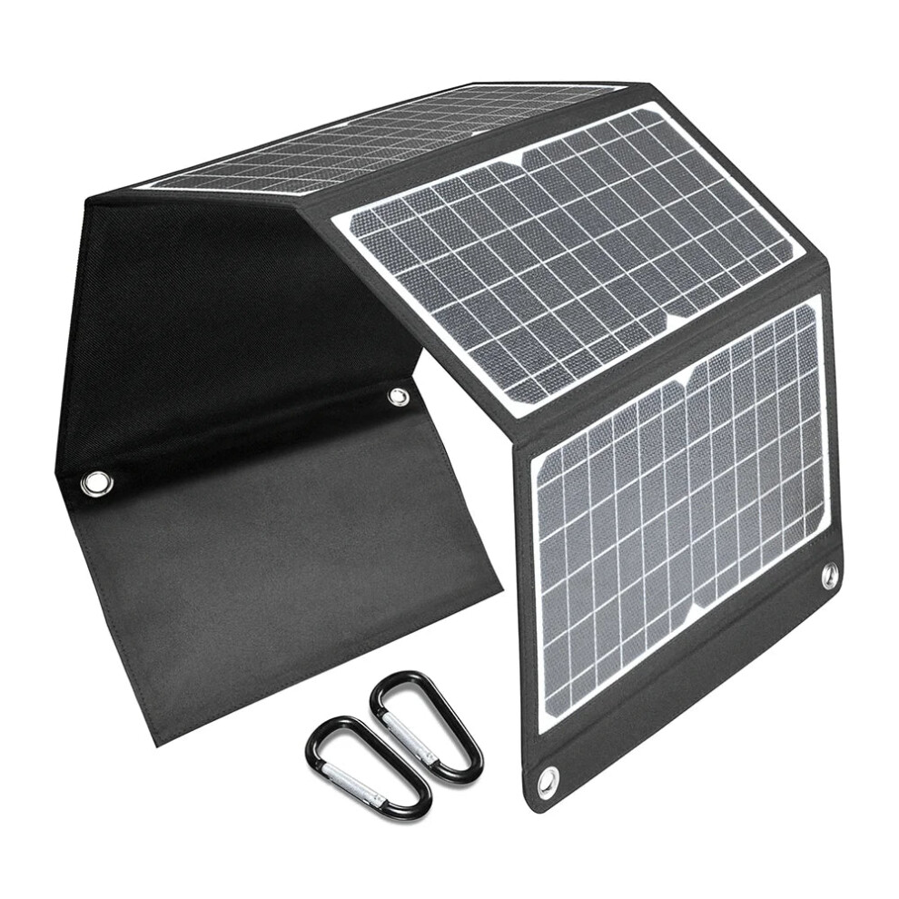 Compact 45W Etfe Monocrystalline Solar Folding Pack With Type-C Pd & Qc3.0 Usb Outputs For Fast Outdoor Charging 744110318371