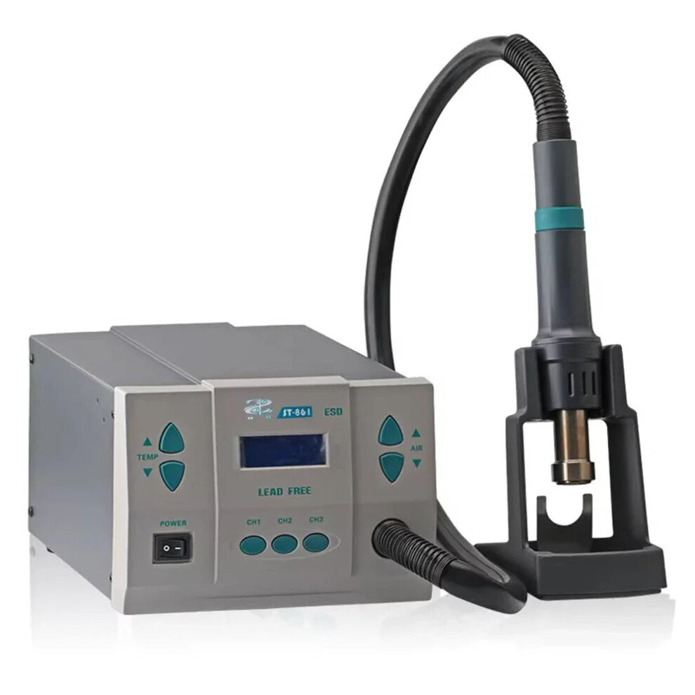 St 861 1000W Lead-Free Adjustable Hot Air Rework Station - Dual Voltage 110/220V For Phone & Cpu Chip Repair - Compatible With Quick 861Dw 313033343366