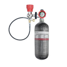 Tuxing 300BAR 4500PSI 2L Carbon Fiber Cylinder with Filling Station - High-Pressure Air Valve Tank for Shooting, Diving, and Scuba