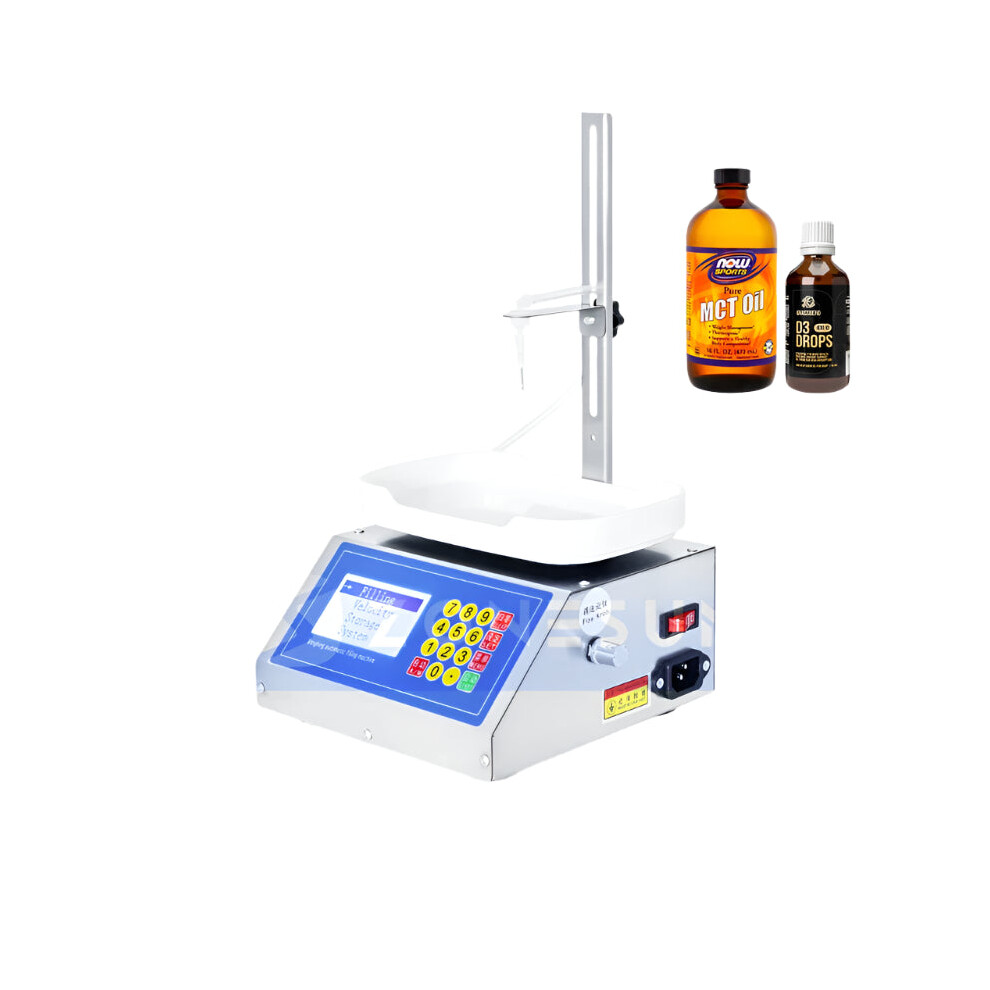 Zonesun ZS-M90 Liquid Weighing Filling Machine with Peristaltic Pump & Digital Control for Precision Bottle Filling