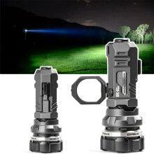 1600 Lumen Rechargeable LED Flashlight - Compact Pocket Torch with Fidget Spinner Bolt Design