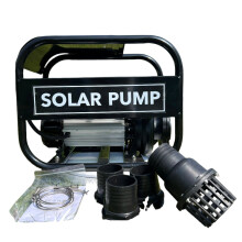 3 HP Solar Surface Water Pump Kit - 3-Inch DC Agricultural Sprinkler & Pressure Booster with Frame