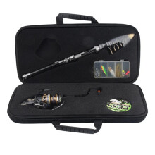 Fonoun 2.4m Carbon Fishing Rod Set with Line, Reel, Lure, and Carry Bag - Model FNS0112
