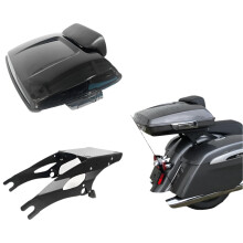 Premium Top Case Box & Rear Luggage Rack Trunk Mount Kit for Indian Chieftain, Roadmaster, Challenger, Chief Dark Horse Tour Pack