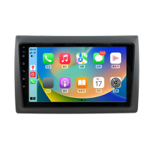 9-Inch Car Radio with Wireless CarPlay & Android Auto for Fiat Stilo 2010 - Bluetooth, WiFi, USB, AUX, FM Radio Multimedia Player