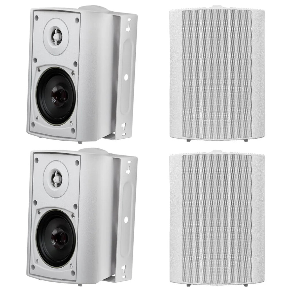 Herdio 400W Outdoor Bluetooth Speakers With Superior Stereo Dome Tweeter - Indoor/Outdoor Waterproof Wall Mount System For Patio 313099223268