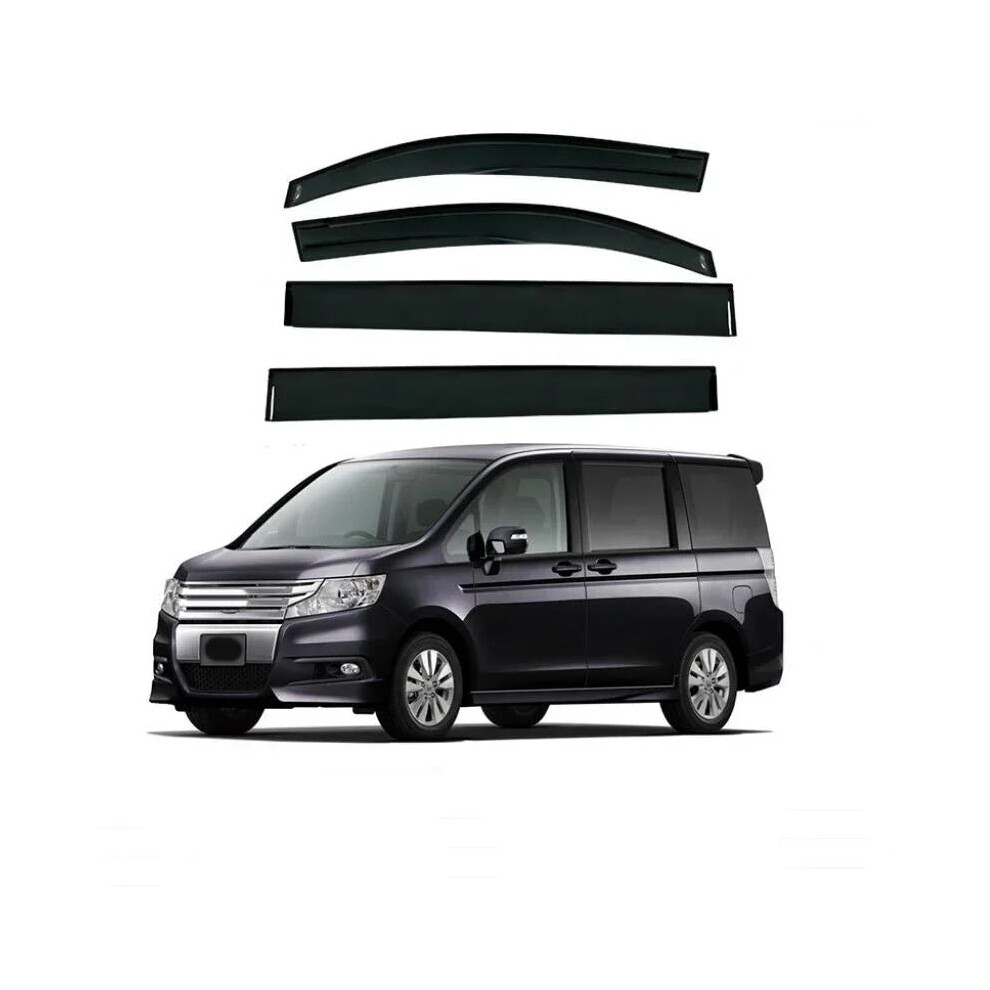 Honda Stepwgn Stepwagon Side Window Visor Rain Guards & Deflectors (2005-2012, 2024) - Weather Shield Protection 7445036220269