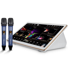 Inandon KTV Karaoke System 2024 - Wireless Mic, 18.5 Touch Screen, 650K Cloud Songs, YouTube, 4TB Storage