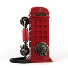 Vintage London Payphone Booth Audio Guest Book for Weddings & Parties