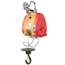 Compact 300kg Electric Hoist with Remote Control, 30m Wire Rope & Dual Hook System for Household Lifting