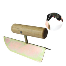 50-Piece Drywall Corner Shovel & Putty Knife Set with Wooden Handle - Galvanized Wall Finishing Trowel Construction Tool