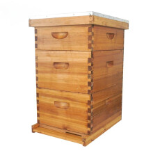 Durable Wax-Coated Wooden Langstroth Beehive - Waterproof & Insect-Proof Beekeeping Solution (Frame Not Included)