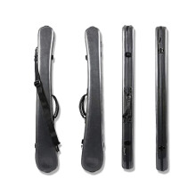 Durable Carbon Fiber Bass Bow Case - Hard Shell, Holds 2 Bows, Lightweight with Removable Strap