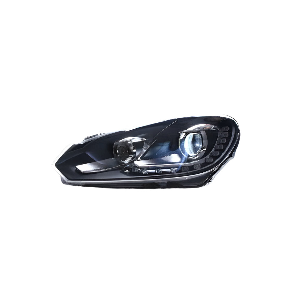 Volkswagen Golf 6 Gti Xenon Led Headlight Assembly With R20 Tear Eye Daytime Running Lights 313111070009