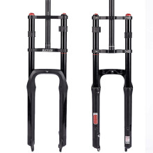 BUCKLOS MTB Double Shoulder Fatbike Air Fork - 20-26 Inch Suspension for Fat Tire Mountain, Snow & Beach Bikes