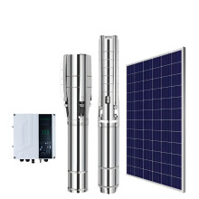 Solar Hybrid Inverter Kit: AC/DC Submersible Borehole Pump for Efficient Well Irrigation