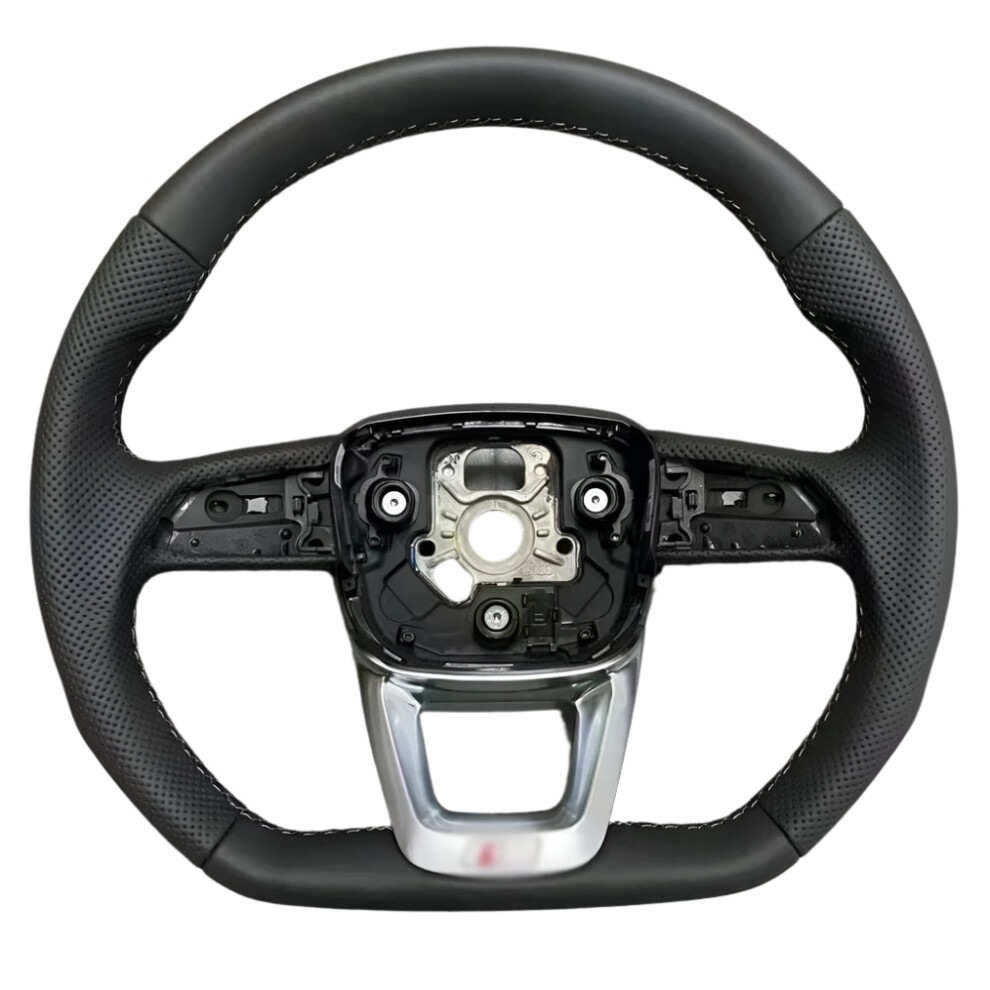 Audi Q7/Q8/Sq7/Sq8 2017-2022 Full & Semi Perforated Leather Flat Bottom Sports Steering Wheel 313108542595