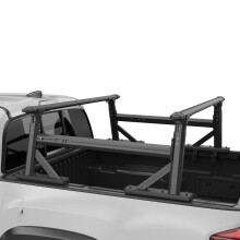 800lb Extendable Aluminum Truck Bed Rack for Inner Rail System - No Punching Required, Fits Pickup Ladders
