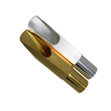 Premium Eastern Music DG MB Metal Tenor Saxophone Mouthpiece - Gold & Silver Plated Finish
