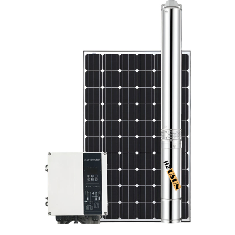 2Hp Solar Submersible Agriculture Well Water Pump With Hybrid Ac/Dc Inverter System For On-Grid & Off-Grid Use 744759852854