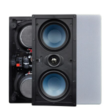 100W Rectangular Coaxial Ceiling Speaker - Passive Recessed Audio System for Theater, Apartment, Hotel, and Living Room