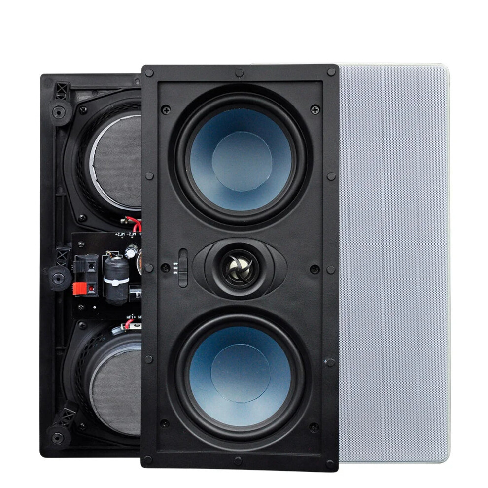 100W Rectangular Coaxial Ceiling Speaker - Passive Recessed Audio System For Theater, Apartment, Hotel, And Living Room 313110097076