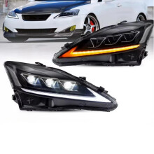 Lexus 2006-2012 IS 250/350/F LED Projector Headlights with DRL - Easy Non-Destructive Mounting