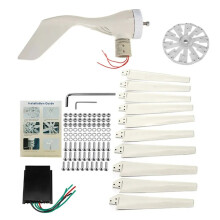 Onevan 10-Blade 10,000W Wind Turbine with MPPT Controller - Low Noise, High Efficiency for Home & Factory Use (12/24V)