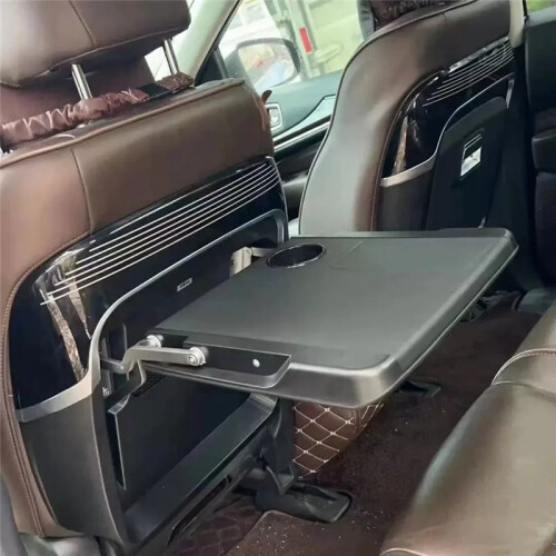 Compact Universal Car Rear Seat Folding Table - Multifunctional Dining & Laptop Workspace
