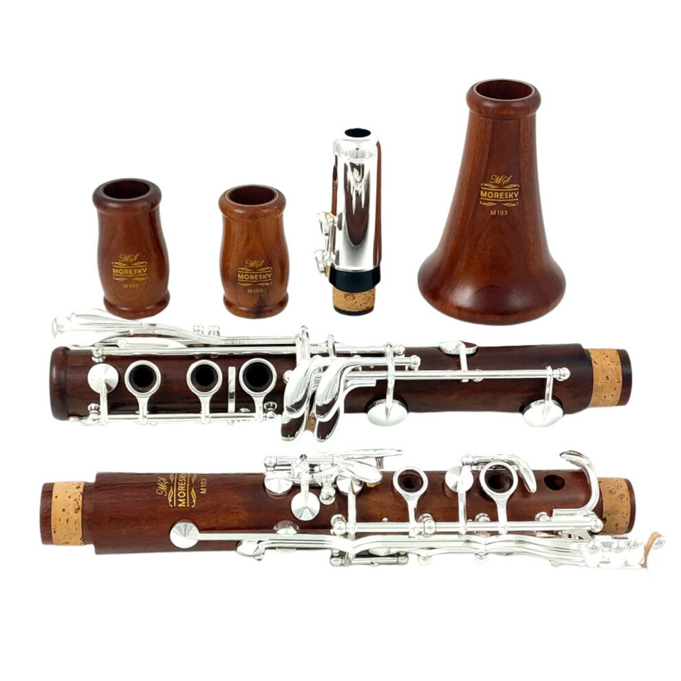 Moresky M103 Bb Clarinet In Rosewood & Mopane With Silver Keys 313050550556