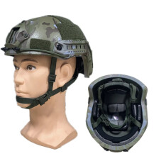 Kevlar Fast Ballistic Helmet with PE MC Camouflage - NIJ IIIA Wendy Class Suspension Lining Bulletproof Protection