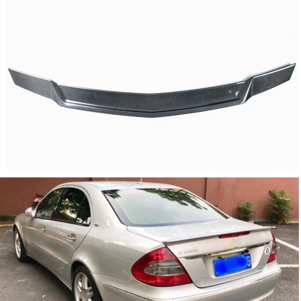 Mercedes Benz E-Class W211 Carbon Fiber Rear Trunk Spoiler Lip (2003-2009) 313095566505