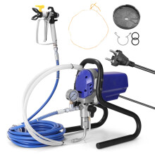 High-Performance 750W Airless Paint Sprayer with 30MPa Pressure Gauge - Versatile Electric Spraying Tool for Latex Paints
