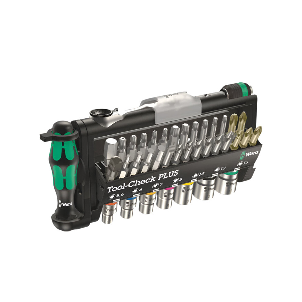 Wera 39-Piece Mini Ratchet Spanner Set With Hex, Phillips, Pozidriv & Slotted Screwdrivers 705353943331