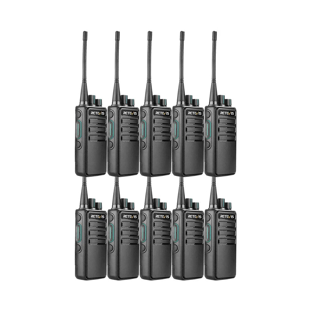 Retevis Rb629/Rb29 Pmr 446 Long Range Walkie Talkies - 10 Pack For Hotels, Factories, And Restaurants 726084208216
