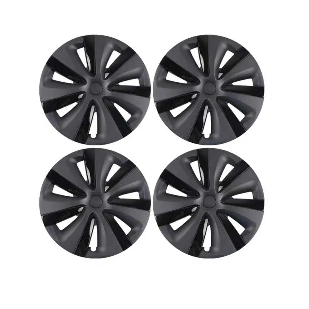 Tesla Model Y 19-Inch Storm Two-Tone Hubcaps (2017-2024) - Set Of 4 Wheel Covers & Rim Protectors 7445048987952