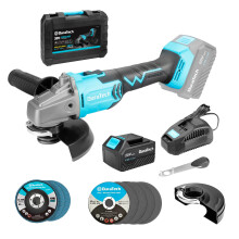Duratech 20V Brushless Cordless Angle Grinder - 125mm Grinding & Cutting Power Tool for Woodworking