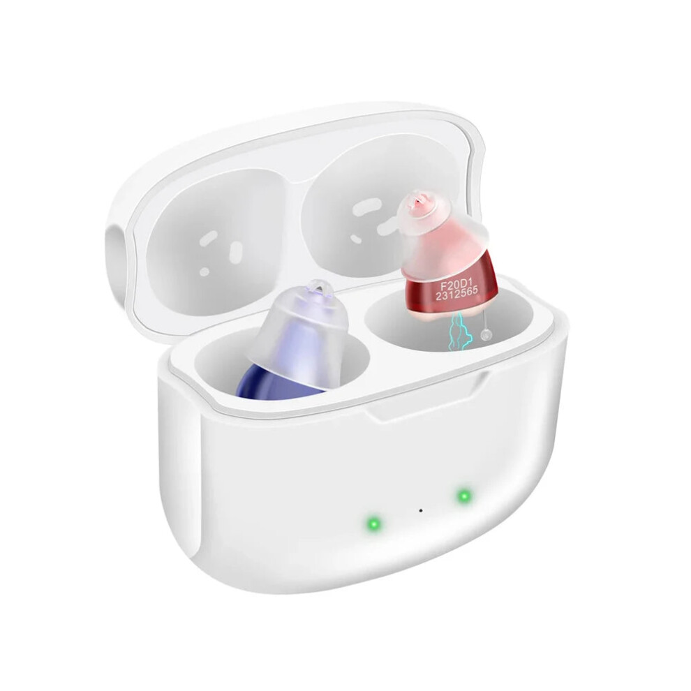 Rechargeable Invisible Digital Hearing Aid - 16 Channels with Noise Cancelling for Seniors with Severe Hearing Loss