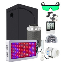 Complete Indoor Grow Kit: Adjustable Speed Fan, Grow Tent Filter, and LED Plant Lamp