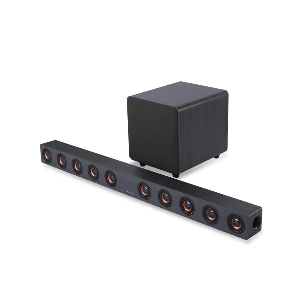 Premium Wooden Bluetooth Soundbar With Subwoofer & Remote Control For Home Theater Systems 304622926947