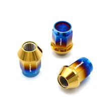 Premium GR5 Titanium Cone Seat Wheel Nuts - M12 x 1.5/1.25, 35-45mm for Racing Cars