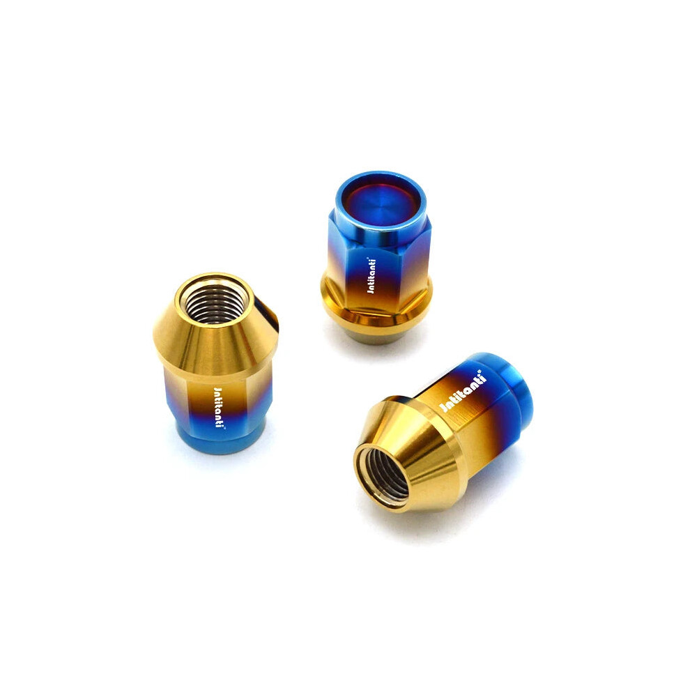 Premium Gr5 Titanium Cone Seat Wheel Nuts - M12 X 1.5/1.25, 35-45Mm For Racing Cars 313050334347